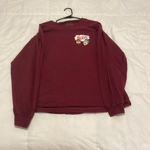 Cheech & Chong maroon long sleeve shirt size L